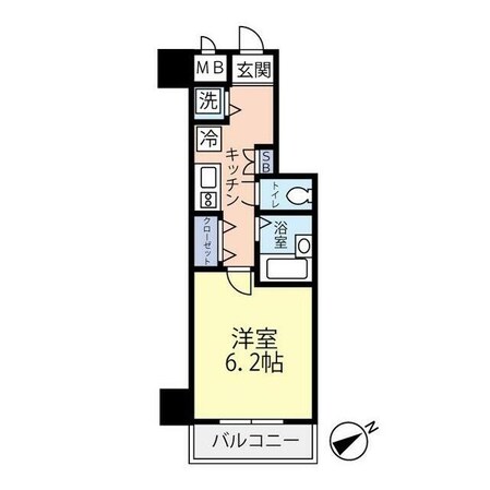 グランヴァン東中野IIIの物件間取画像